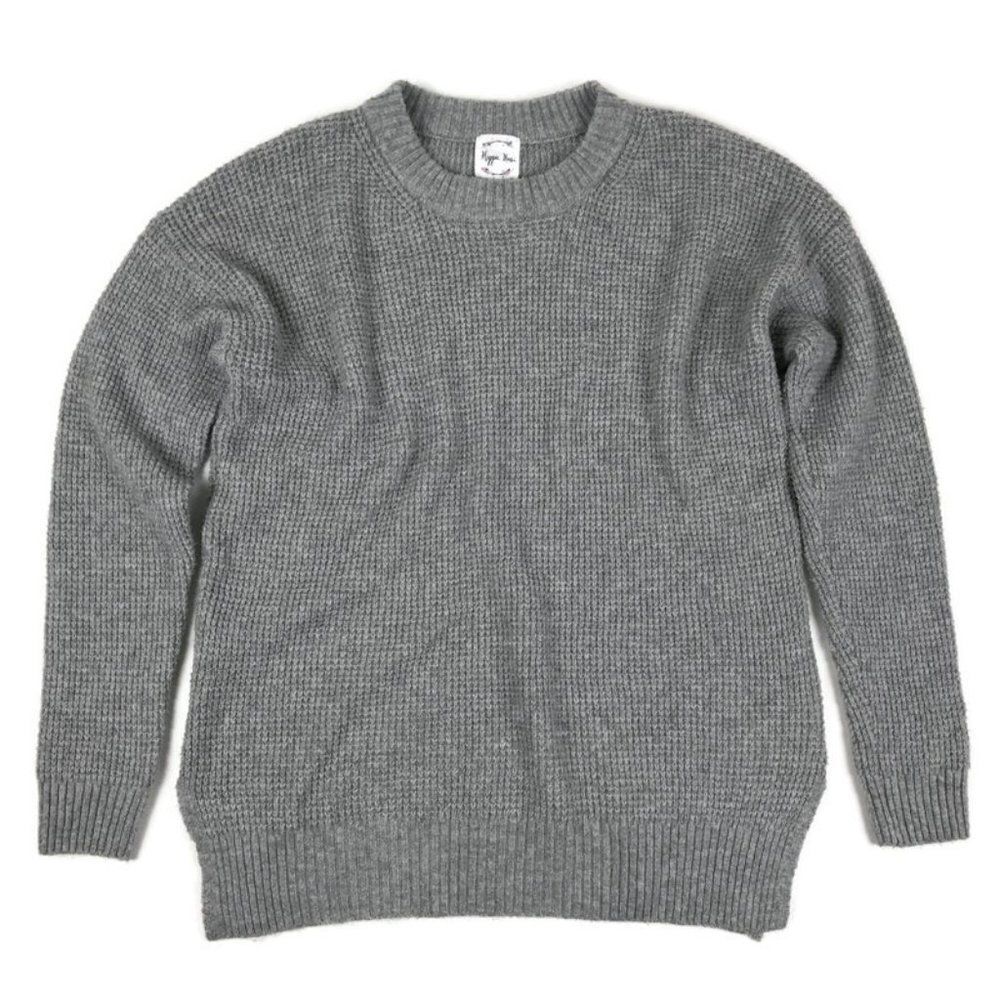 Hippie Rose Crew Neck Sweater Juniors' Small Long Sleeve Stretch Knit Pullover